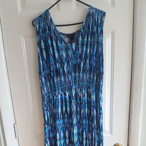 Lane Bryant Blue v-neck dress 18/20